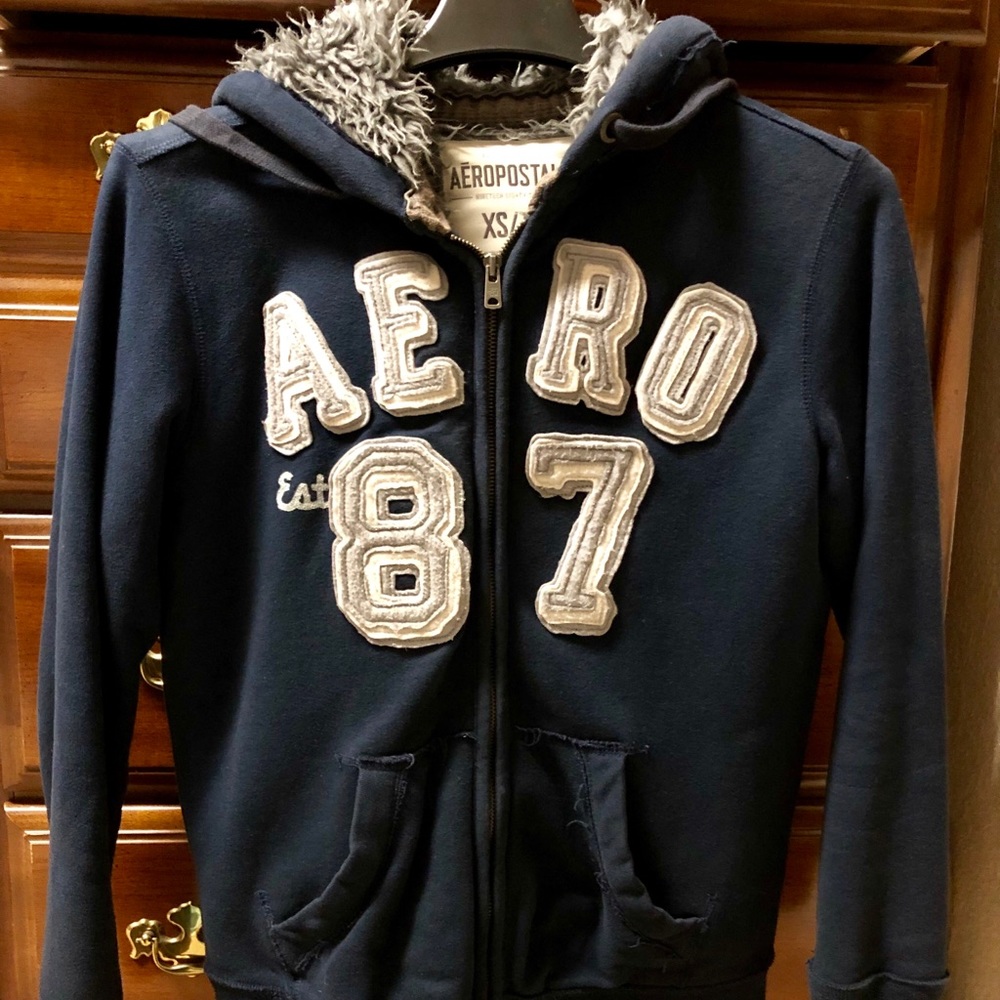 Aeropostale 87 XS/TP thick lined fleece hoodie